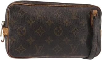 Louis Vuitton Pre-owned Clutches, female, Brown, Size: ONE SIZE Pre-owned Vintage Canvas Clutch