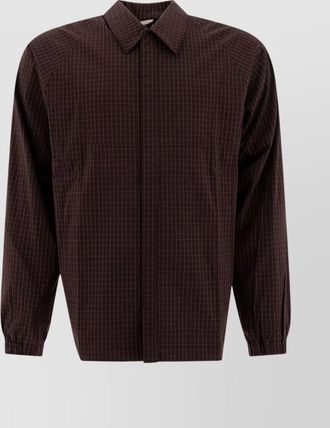 GR10K collared long sleeves elastic cuffs shirt
