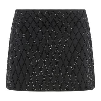 Pinko Pinko, Dames, Rokken, Zwart, Maat: M Leer