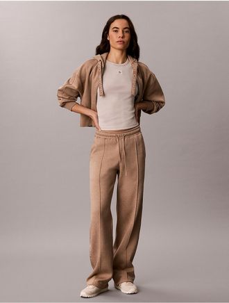 Calvin Klein Jeans Calvin Klein Womens Logo Tape Fleece Sweatpants - Brown - XL