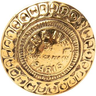 Chanel Pre-owned Jewellery, female, Yellow, Size: ONE SIZE Pre-owned Decorative Button