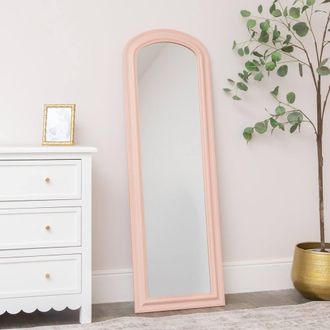 Melody Maison Full Length Pale Pink Leaner & Wall Mirror - 47cm X 142cm | Size: 47 cm X 142 cm
