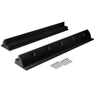 OEM Soporte Para Panel Solar Para Autocaravana, Barco, Techo Plano, Caravana, Resistente A La Intemperie, De Pl&aacute;stico Abs En Negro, 55 Cm, Soporte Para Pa