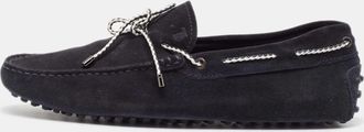 Tod's Tods Black Suede Driver Loafers