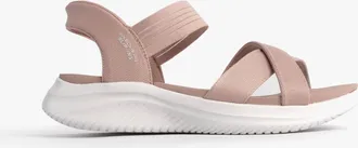 Skechers Ultra Flex 3.0 - Never Better Womens Sandals Blush - Pink Textile - Size UK 8