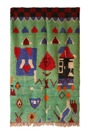 AFK Living Alfombra bereber marroqu&iacute; de pura lana 167 x 278 cm