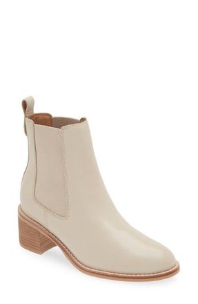 FRANKiE4 Liberty Chelsea Boot in Ecru at Nordstrom, Size 8.5