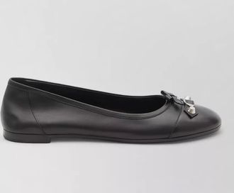Balenciaga calfskin leather ballet flats