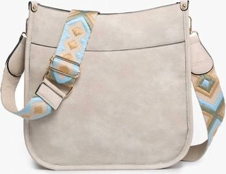 Jen & Co. Womens Kate Crossbody Bag In Off White