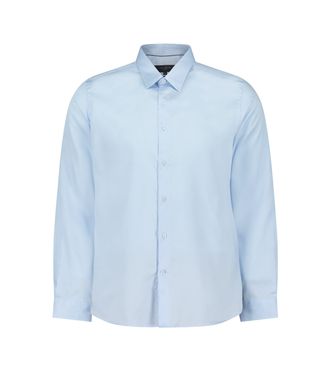 Ted Baker Mens Slim Fit Cotton Sateen Shirt in Blue - Size 15.5 inch