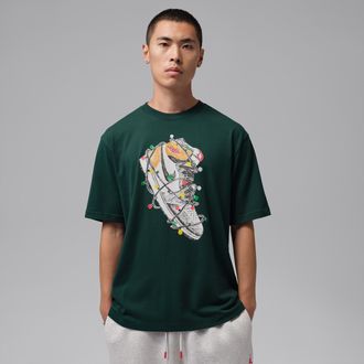 Nike Jordan Mens Jordan Brooklyn T-Shirt in Green | IO0133-378
