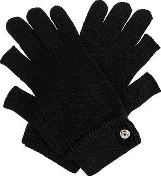 Rick Owens Cashmere Gloves - Heren - Handschoenen - Zwart - ONE Size - Kasjmier - Accessoires
