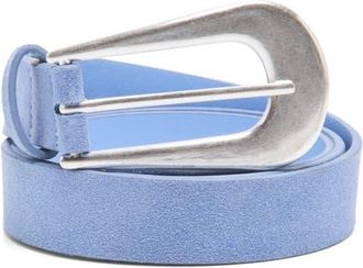 Free People Cannon Suede Belt in Cornflower at Nordstrom, Size X-Small/small