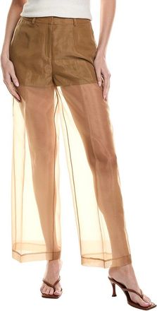 Kenneth Cole Sheer Organza Wide Leg Pant