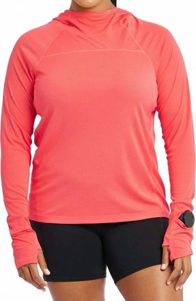 Oiselle Womens Flyout Chill Hoodie In Alpenglow