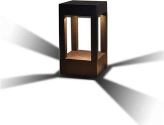 OEM L&h-cfcahl - L&aacute;mpara De Pie Led Para Exteriores De 200 Cm, Color Antracita - Luz Blanca C&aacute;lida De 3000 K - Protecci&oacute;n Ip44 - Ahorro De Energ&iacute;a Para Ca