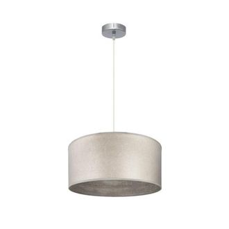 Fabrilamp Colgante Tania 1xe27 Niquel/madera Gris Regx40x40 Cm - Fabrilamp