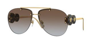 Versace VE2250 148889 Womens Sunglasses Gold Size 63