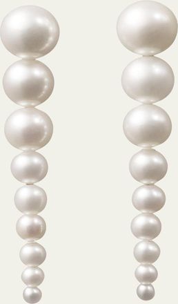 Sophie Bille Brahe Sienna Graduated Pearl Drop Earrings