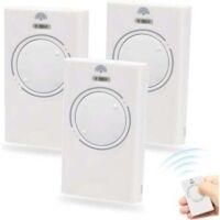 OEM Juego De 3 Mandos A Distancia Para Puerta De Garaje, 868 Mhz, Mando A Distancia De 2 Canales, Compatible Con Xt2 868 Slh, Xt 868 Slh (blanco) - Crezuo