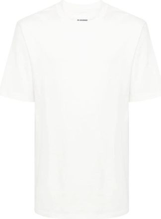 Jil Sander T-Shirt - Heren - T-shirts - Wit - M - Katoen - Tops