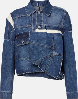 sacai Patchwork denim jacket