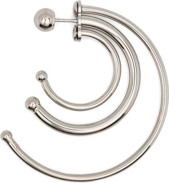 Panconesi Pierced Solar Triple-hoop Earrings
