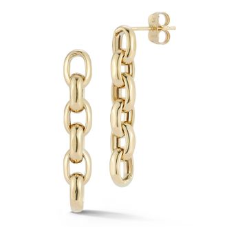 Ember Fine Jewelry 14K Gold Link Drop Earrings