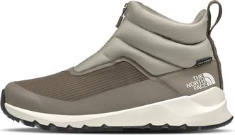 The North Face Womens Thermoball Progressive Zip II Wp Snow Boot, Clay Grey/Cavern Grey, 4