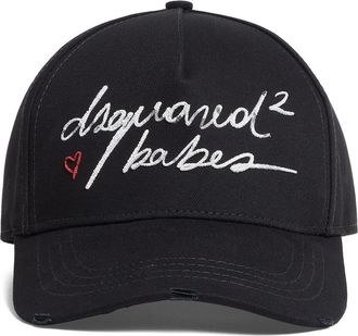 Dsquared2 Cappello da baseball con ricamo - Nero