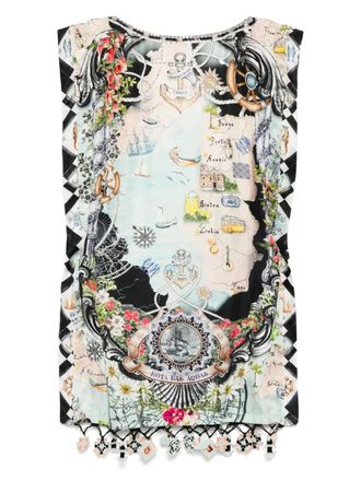 Camilla Folk Afloat mini-jurk - Zwart