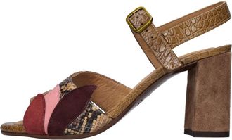 Chie Mihara Sandalen met hoge hak - Dames - Sandalen met hakken - Veelkleurig - 41 EU - Leer - Schoenen