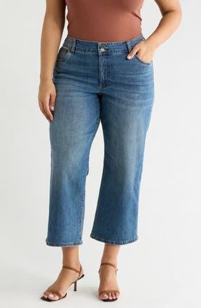 Kut from the Kloth Lucy High Waist Crop Wide Leg Jeans in Gaura at Nordstrom Rack, Size 22W