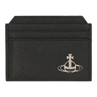 Vivienne Westwood Wallets & Cardholders, female, Black, Size: ONE SIZE Slim Faux Leather Wallet