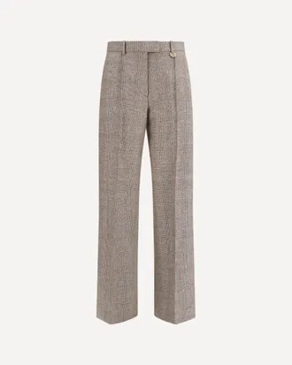 Burberry Pantaloni sartoriali in misto lino e lana Woman 8