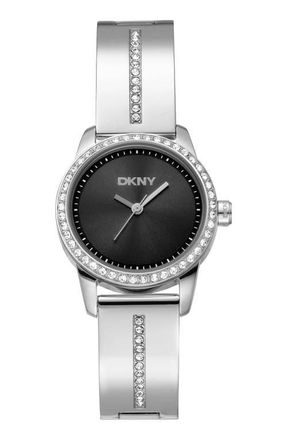DKNY L 160 Bracelet Watch in Black/Silver at Nordstrom