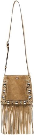 Valentino Garavani Nellcote Vlogo Suede Bag With Studs