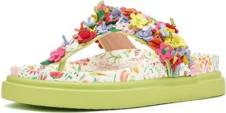 Blue by Betsey Johnson Kammeron Womens Sandals Natural Floral : 5.5 M, Synthetic