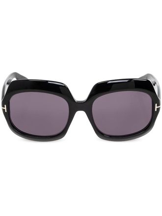 Tom Ford Eyewear Occhiali da sole FT1155 oversize - Nero
