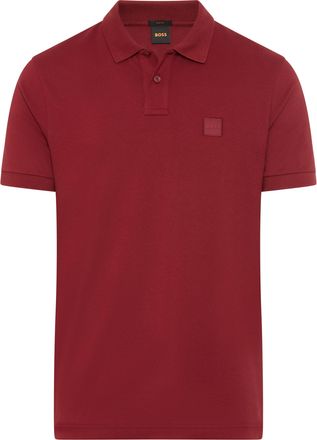 Boss Orange by Hugo Boss Poloshirt BOSS ORANGE Passenger, Herren, Gr. XXL, dunkelrot605, Jersey, Obermaterial: 95% Baumwolle, 5% Elasthan, Basic h&uuml;ftbedeckend, hoch geschlosse