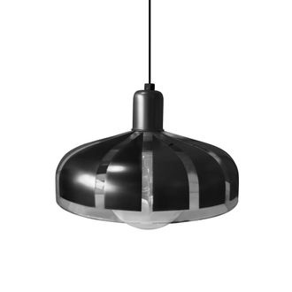Tosel Suspensi&oacute;n metal vidrio negro D29 cm