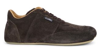 Maison Margiela Suede Lace-Up Sneaker - Brown