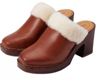 Born Womens Hope Heeled Clog Sandal In Rust