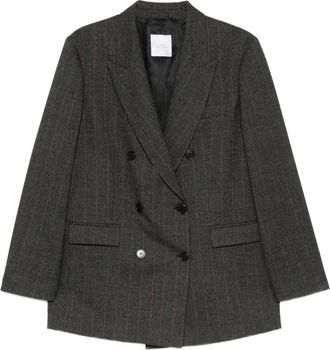 Cenere GB Giacca doppiopetto Maglieria a quadri - Grigio