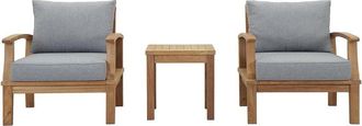 ModWay Discontinued Modway Marina 3Pc Outdoor Patio Premium Grade A Teak Wood Set