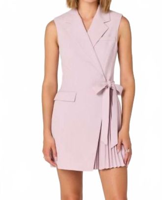 Astr Womens Kesari Sleeveless Blazer Mini Dress In Dusty Pink