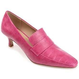 Journee Collection Womens Celina Wide Width Kitten Heel Pumps