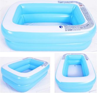 OEM Piscina Hinchable Infantil De 128x85x45 Cm - Paredes Laterales Extra Anchas - Estructura De Vigas En I Para Mayor Estabilidad - V&aacute;lvula De Drenaje Int