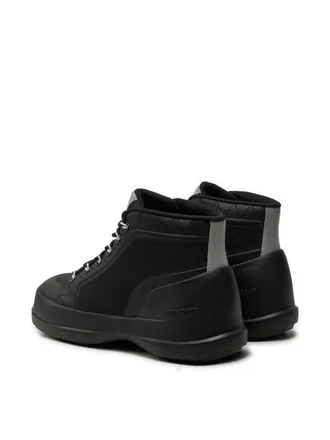 Moon Boot Mens Luna Trek Mid Nylon Boots Black Shoes >