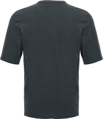 Saint Laurent Logo-Embroidered T-shirt - Charcoal